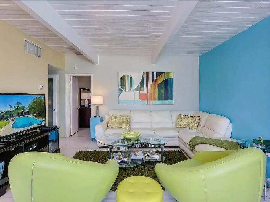 Serene 4 Bed 3 Bath Heated Pool Natural Backyard Heart Of Palm Springs Exteriér fotografie