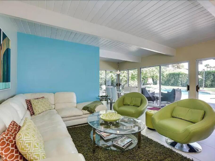 Serene 4 Bed 3 Bath Heated Pool Natural Backyard Heart Of Palm Springs Exteriér fotografie